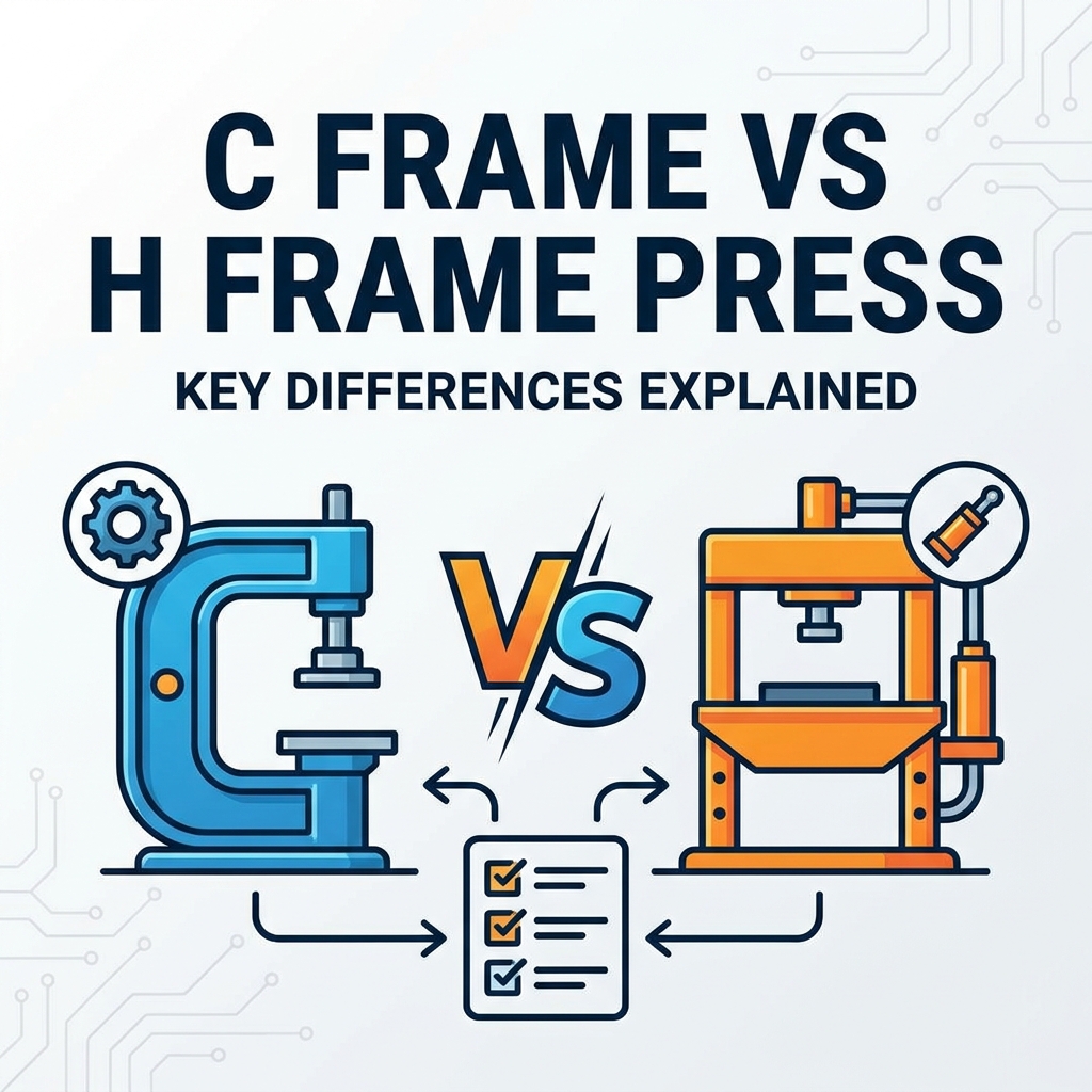 Prensa de quadro C versus prensa de quadro H: principais diferen&ccedil;as explicadas