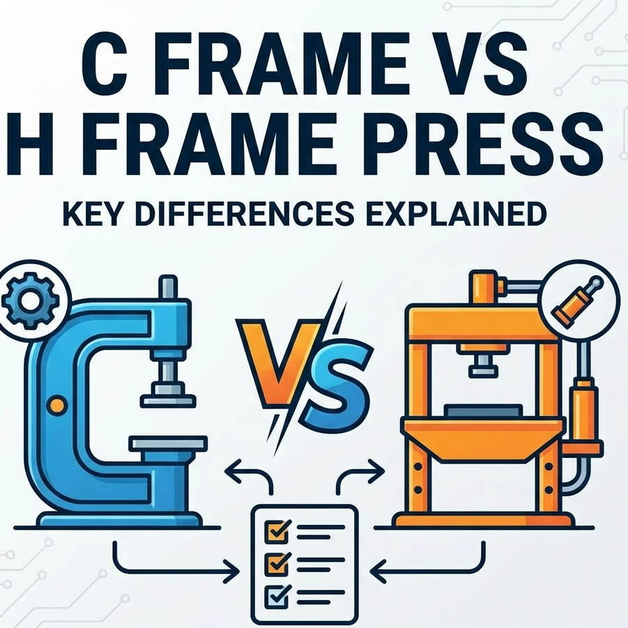 Prensa de quadro C versus prensa de quadro H: principais diferen&ccedil;as explicadas
