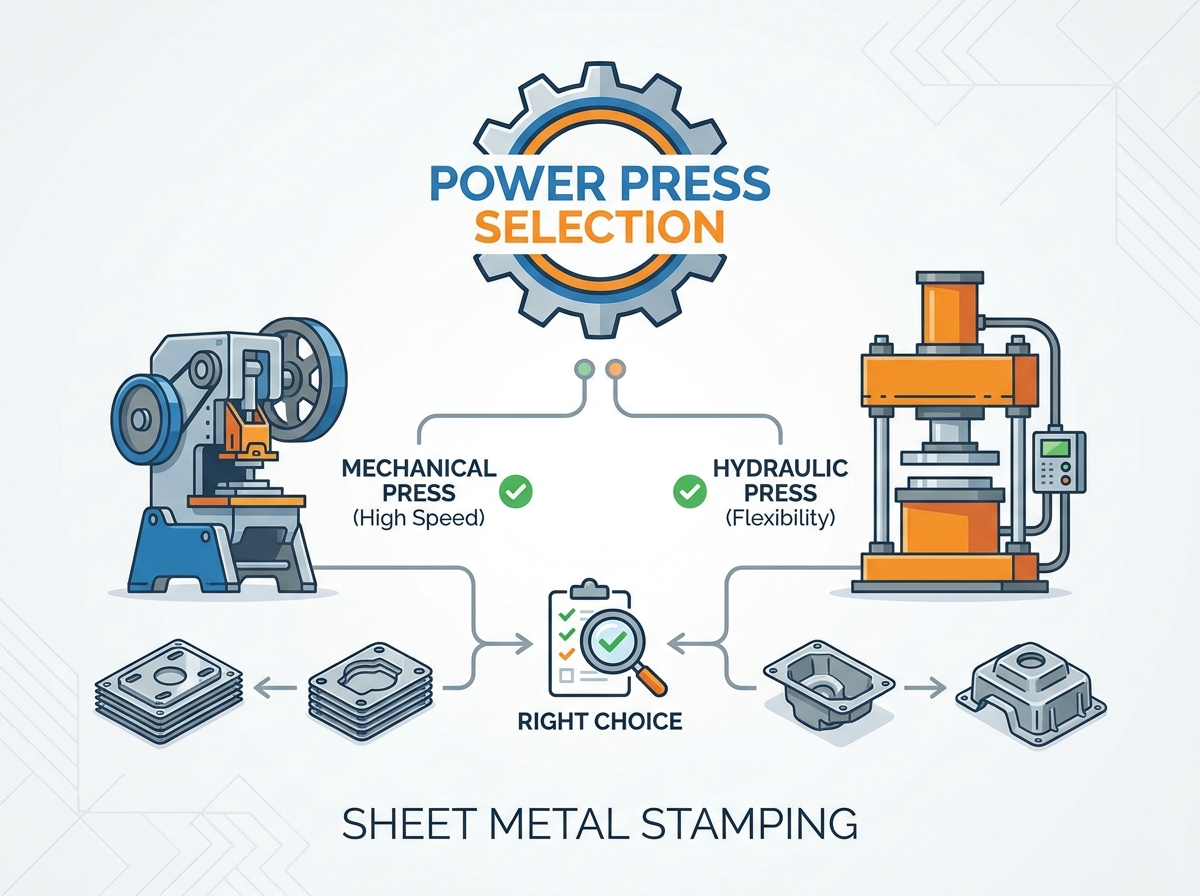 M&aacute;quina de prensa el&eacute;trica em uma instala&ccedil;&atilde;o de estamparia de metal